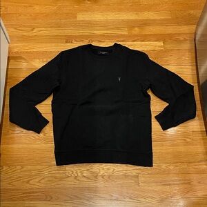 All Saints Raven Crew Neck Ramskull Sweatshirt